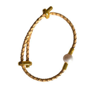 PEARL IN LEATHER BRACEELET 16 - image