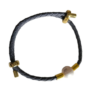 PEARL IN LEATHER BRACEELET 17 - image