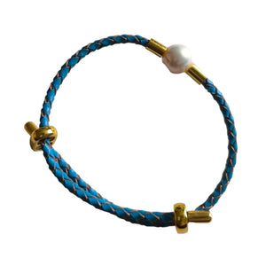 PEARL IN LEATHER BRACEELET 3 - image