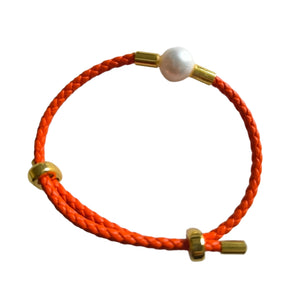 PEARL IN LEATHER BRACEELET 5 - image
