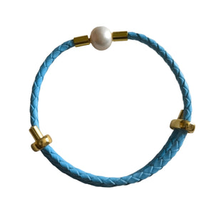 PEARL IN LEATHER BRACEELET 7 - image