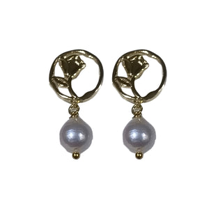 ROSEE  Saltwater  pearl earrings - image