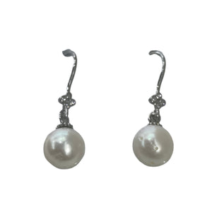 White Frehwater Pearl Dangling Earrings1 - image