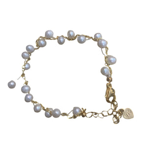 White Freshwater Pearl Bracelet - image