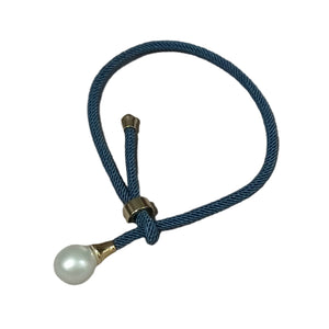 Y  BRACELET PEARL  Dark BLUE - image