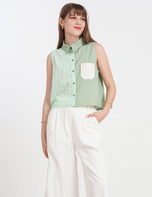 Erin Top in Olive - image