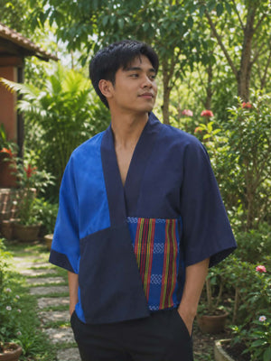 Kalinga asul kimono - image