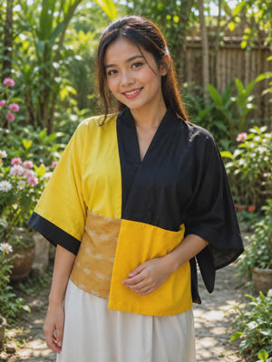 Kalinga Dilaw Kimono - image