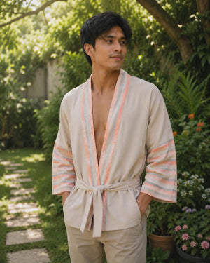 Kalinga neutral Kimono - image