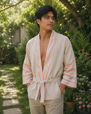 Kalinga neutral Kimono - image