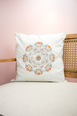 Marrakesh on 18in (45cm) Light Canvas Cushion Cover - image
