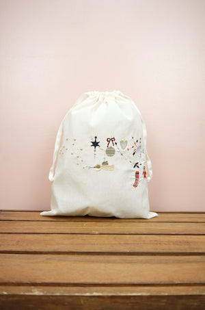 Joyeux Noel on Light Canvas Mini Sac - image