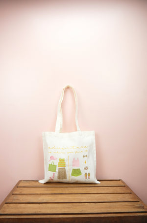 Adventure is Where You Find It on Small Natural Canvas Tote - image