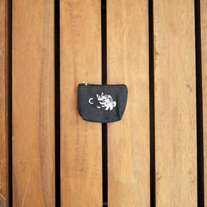 Puppies on Dark Denim Coin Purse - image
