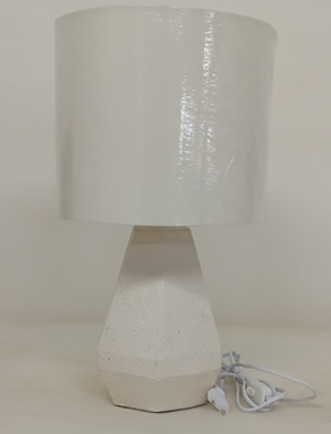 Geometric White Lamp - image