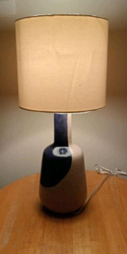 Modern 2-Tone Glazed Lamp - image