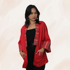 Isabela Kimono in Red - image