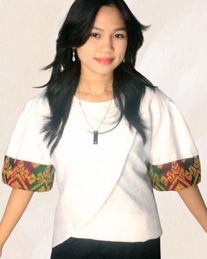 Silang lahi Blouse in white - image