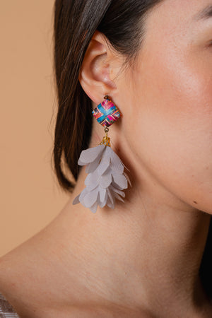 Flower Paper Earrings - image