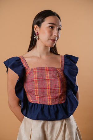 Kaye Ruffled Crop Top - image