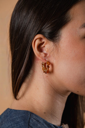 Garden Hoop Earrings - image