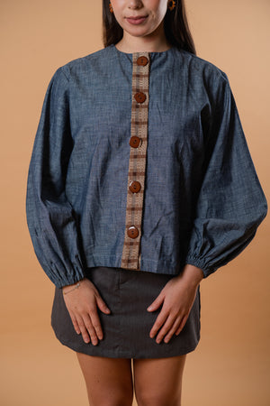 Nia Puff Sleeve Top - image