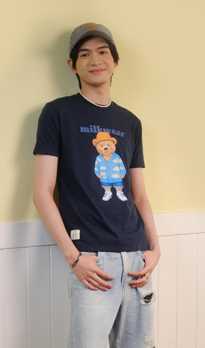 Bear in Cloud Cardigan Tee - image