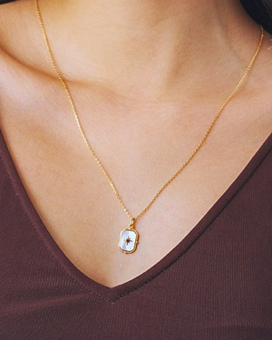 Wenda mothershell long necklace - image