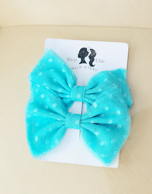 Pig Tails Butterfly bows set of 2 - image