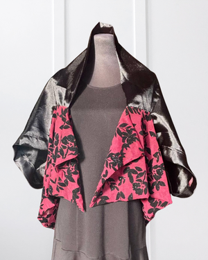 Multi-Way Kimono in Red Velvet