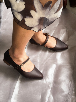 Ia Mary Janes in Espresso - image