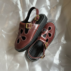 Sol Closed Platform Sandals in Amaretto - image