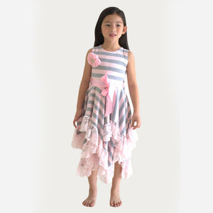 Gift of Giving Dress Pink/Gray - Girl - image