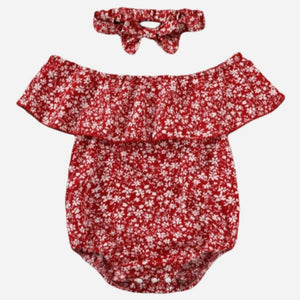 Red Meadow Smocked Romper - Girl - image