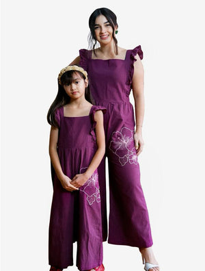 Ruffled Romper Girl - Pretty in Plum - image