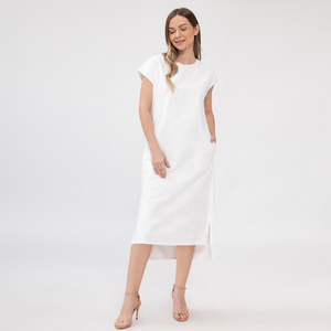 Linen Straight Dress - image