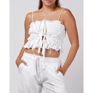 Selene Linen Top - image