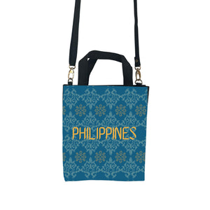 Paper Leather Mini Tote PHILIPPINES BLUE - image