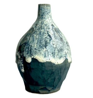 Pelang Ceramics Vase in Blue and Black Glaze - image