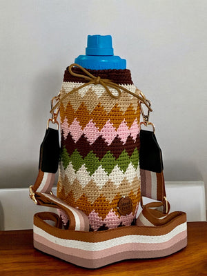 Crocheted Water Bottle Sling - image