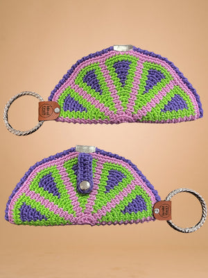 Crocheted Eye Glasses Bag Charm Holder - image