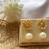 Carmen Freshwater Pearl Earrings - image
