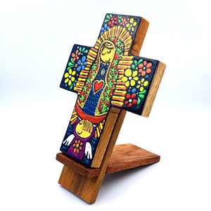 Hand Painted Desk Cross - image