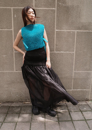 bloom kimona - matte organdy, aqua - image