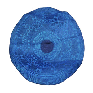 Sodsod Round Two-tone Blue Rug - image