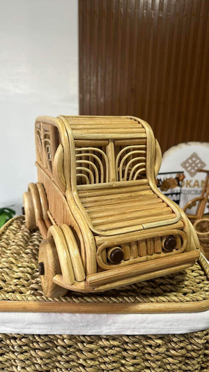 Ilokana Handicrafts Rattan Eye Mirror Wall Hanging Decor Mirror - image