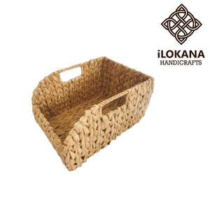 Rectangle Woven Storage Basket Book Organizer - image