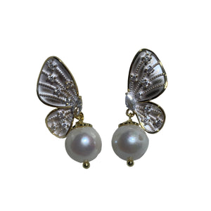Round Drop Freshwater Pearl Earring 11 - image