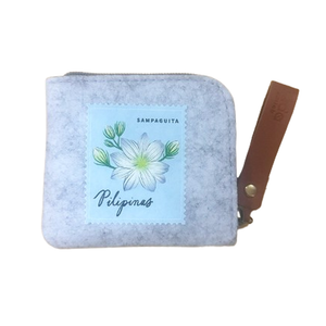 Felt Purse Sampaguita - image