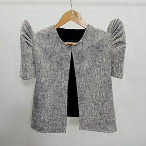 5015-NVY ROUNDNECK BOLERO TERNO - image